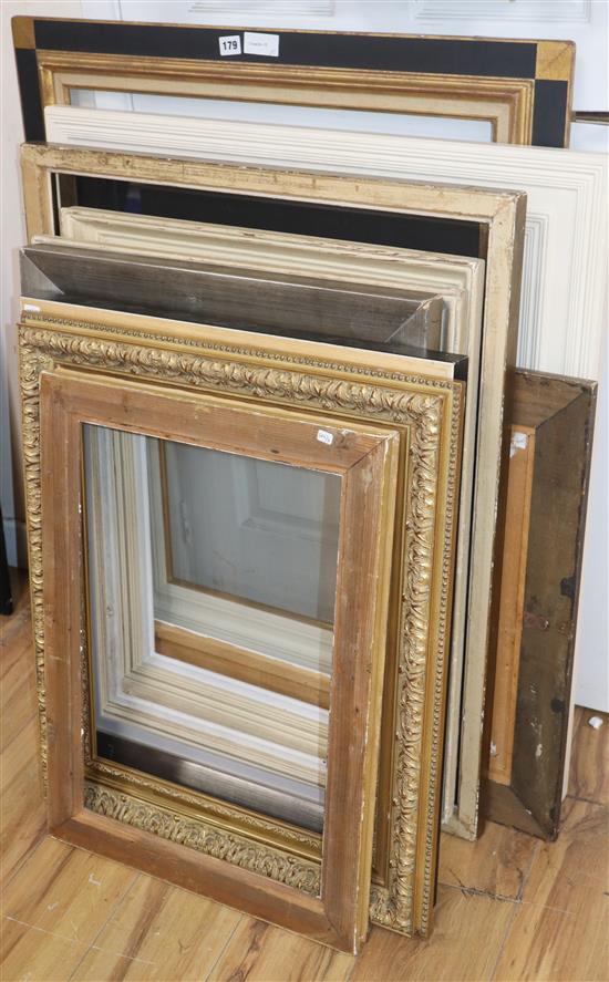 Eleven assorted picture frames